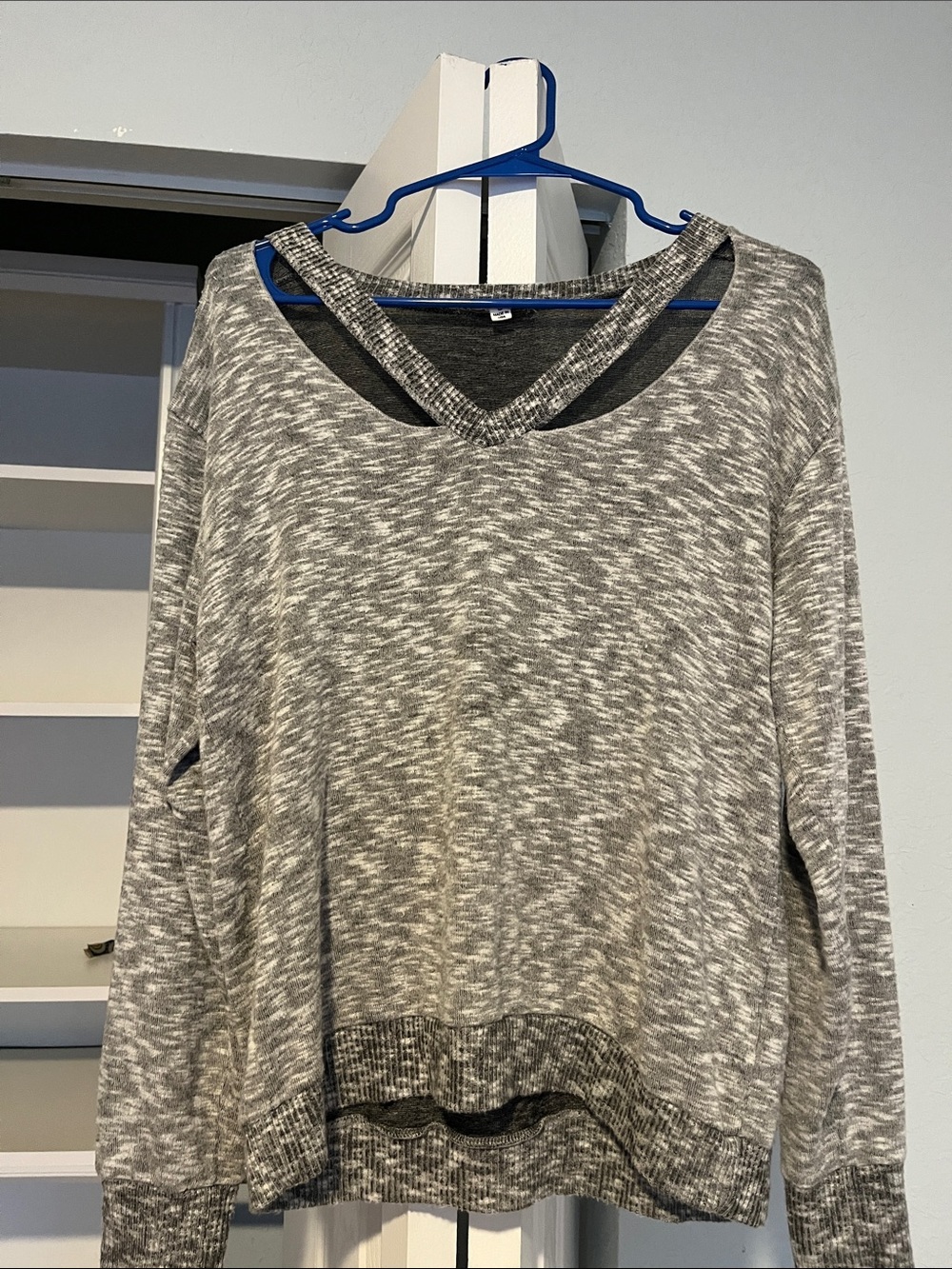 Dance & Marvel Heather Gray Sweater